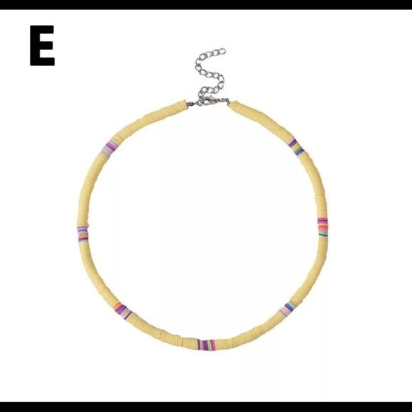 🍄🍄BOHO POLYMER CLAY CHOKER NECKLACE - Picture 2 of 5